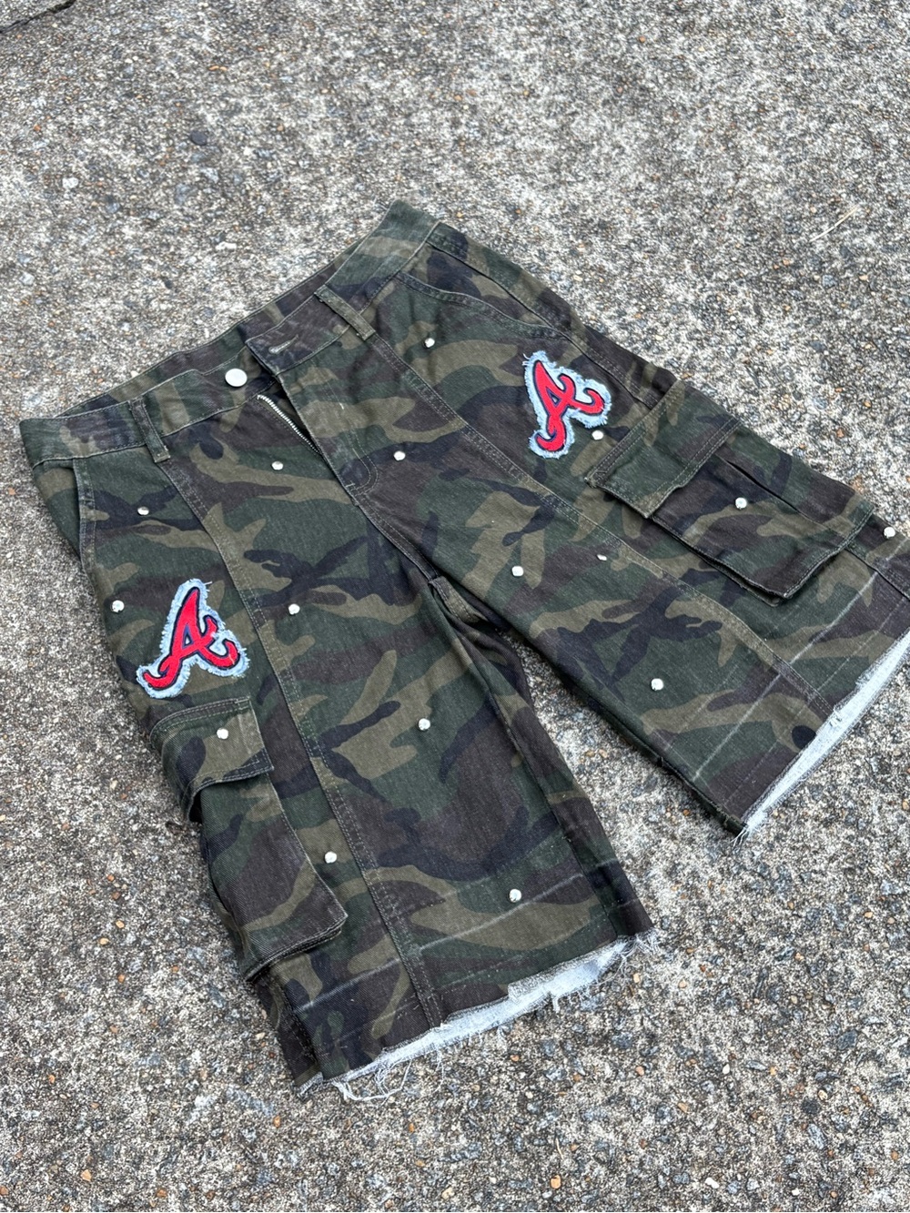 Atlanta Camo Jorts w/ Studs Women’s XS